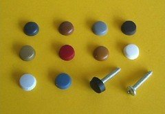 ALU-Dachstein 40_Außenfensterbänke_Zubehör_Schrauben_und_Kappen