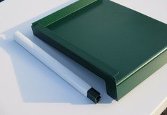 ALU-Dachstein 40_Außenfensterbänke_Moosgrün_6005_M_Putzabschluss